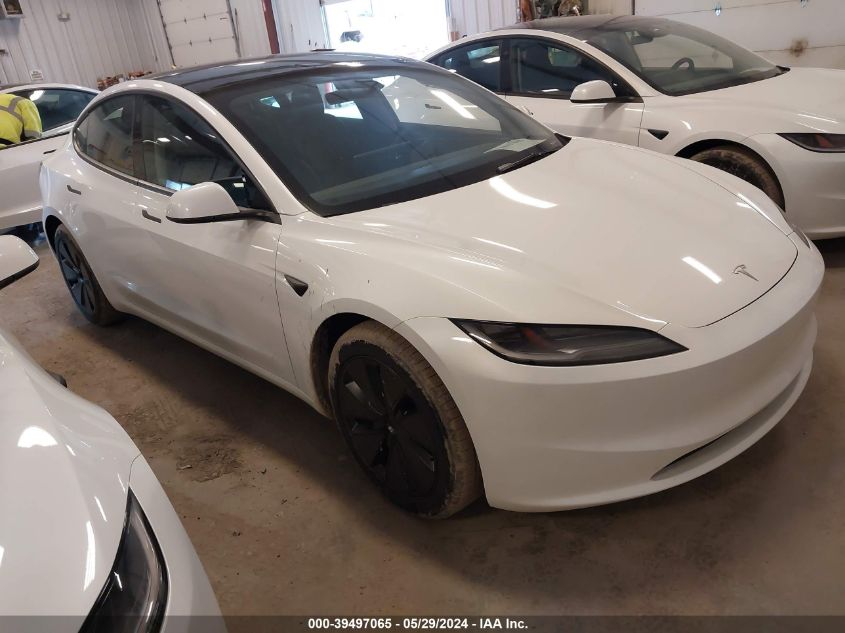 2024 TESLA MODEL 3 REAR-WHEEL DRIVE