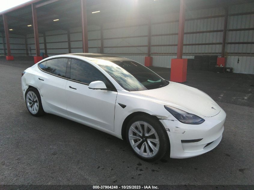 2021 TESLA MODEL 3 STANDARD RANGE PLUS REAR-WHEEL DRIVE