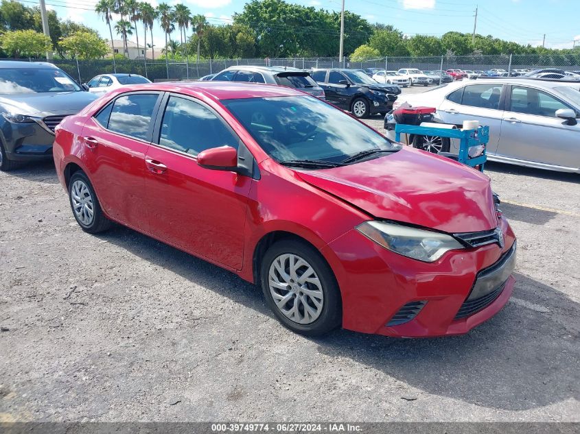 2016 TOYOTA COROLLA LE