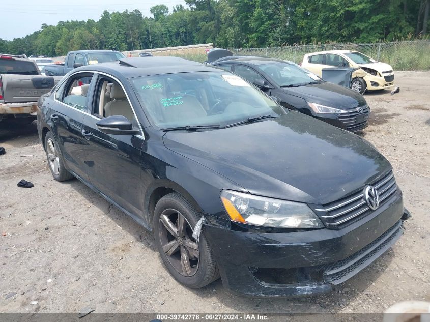 2013 VOLKSWAGEN PASSAT 2.5L SE