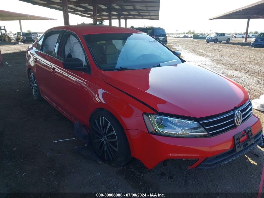 2016 VOLKSWAGEN JETTA SPORT