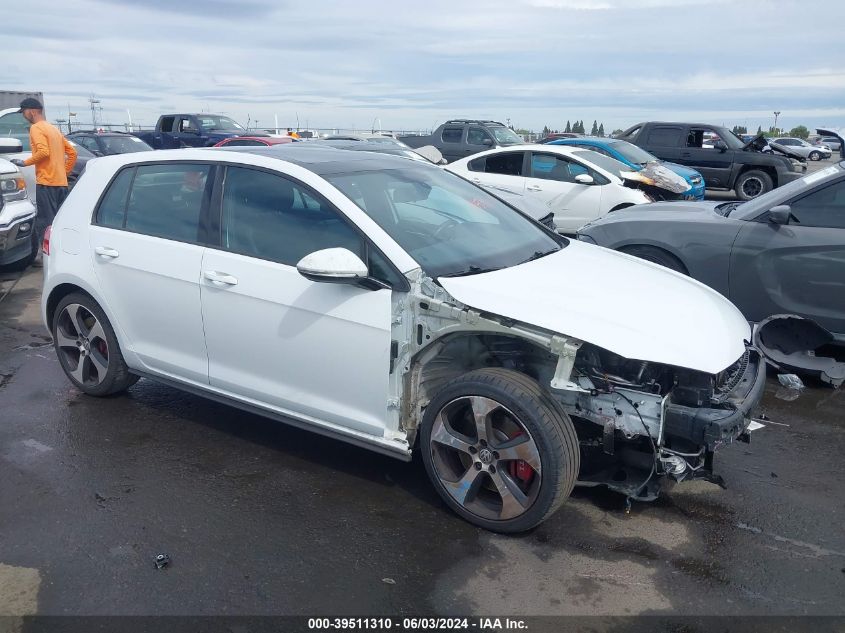 2017 VOLKSWAGEN GOLF GTI AUTOBAHN 4-DOOR/S 4-DOOR/SE 4-DOOR/SPORT 4-DOOR