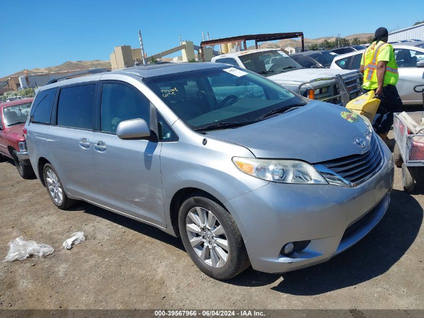 2014 TOYOTA SIENNA XLE 7 PASSENGER