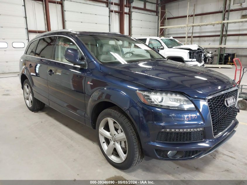 2013 AUDI Q7 3.0T S LINE PRESTIGE