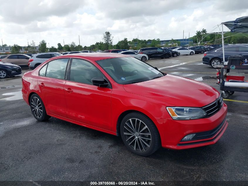 2016 VOLKSWAGEN JETTA 1.8T SPORT