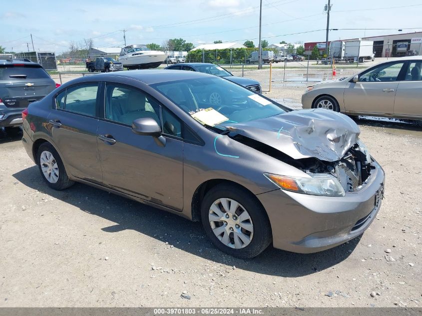 2012 HONDA CIVIC LX