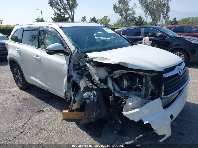 2016 TOYOTA HIGHLANDER XLE V6