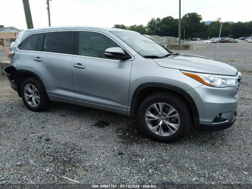 2015 TOYOTA HIGHLANDER XLE V6