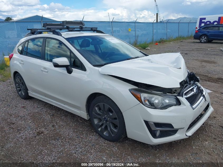 2016 SUBARU IMPREZA 2.0I SPORT PREMIUM