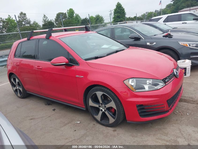 2017 VOLKSWAGEN GOLF GTI AUTOBAHN 4-DOOR/S 4-DOOR/SE 4-DOOR/SPORT 4-DOOR