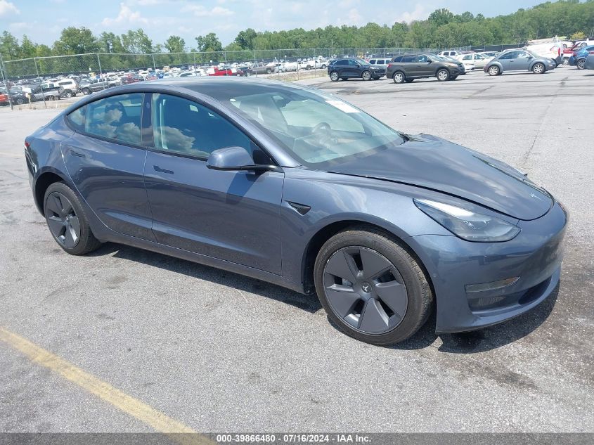 2022 TESLA MODEL 3 REAR-WHEEL DRIVE