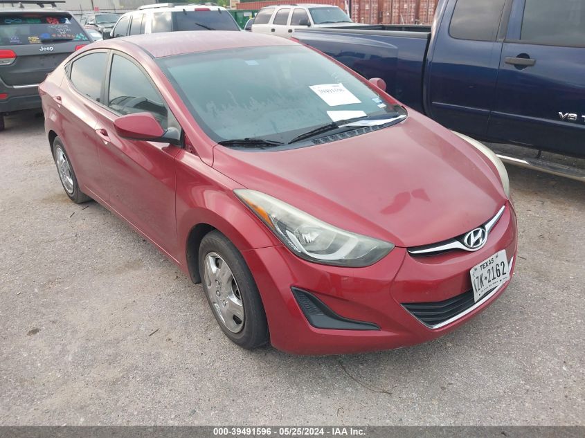 2016 HYUNDAI ELANTRA SE