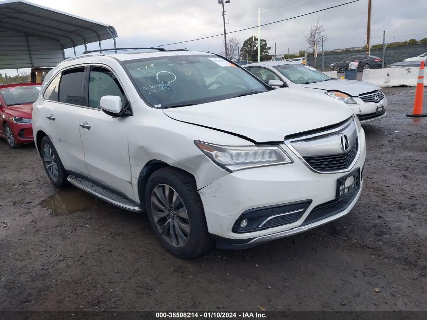 2016 ACURA MDX TECHNOLOGY   ACURAWATCH PLUS PACKAGES/TECHNOLOGY PACKAGE