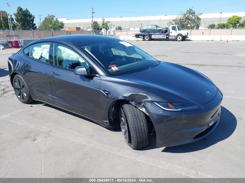 2024 TESLA MODEL 3 REAR-WHEEL DRIVE