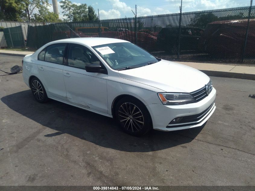 2016 VOLKSWAGEN JETTA 1.8T SPORT