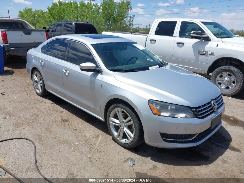 2014 VOLKSWAGEN PASSAT 2.0L TDI SE