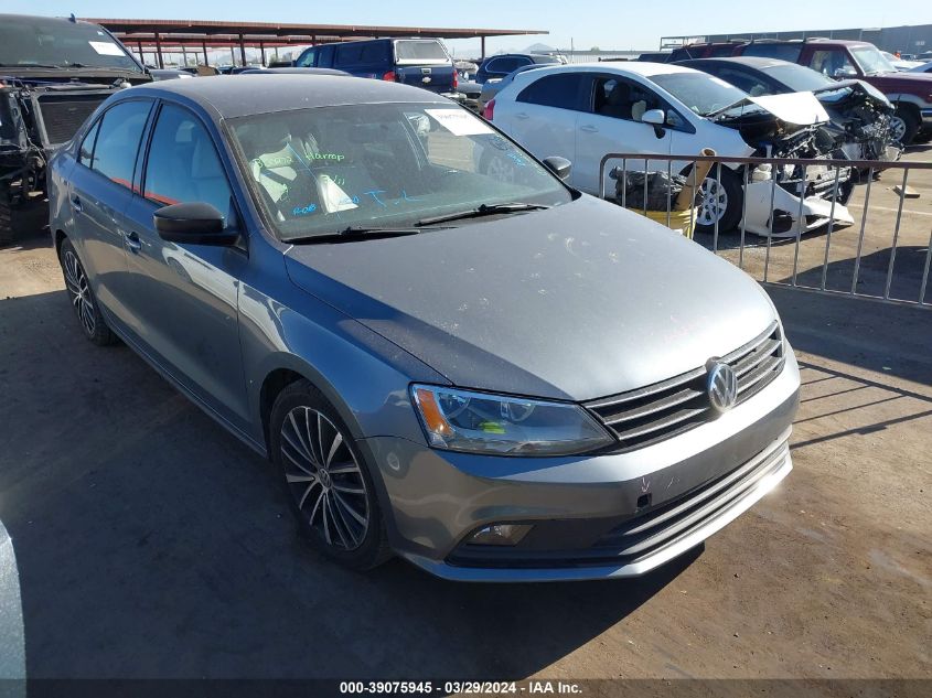 2016 VOLKSWAGEN JETTA 1.8T SPORT