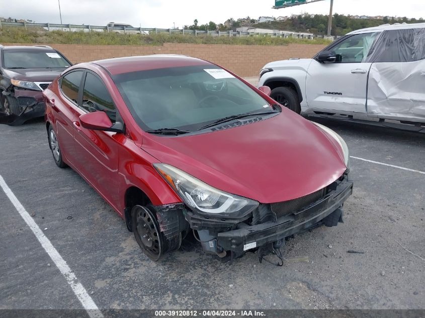 2016 HYUNDAI ELANTRA SE