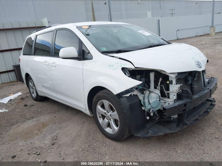 2015 TOYOTA SIENNA LE 8 PASSENGER