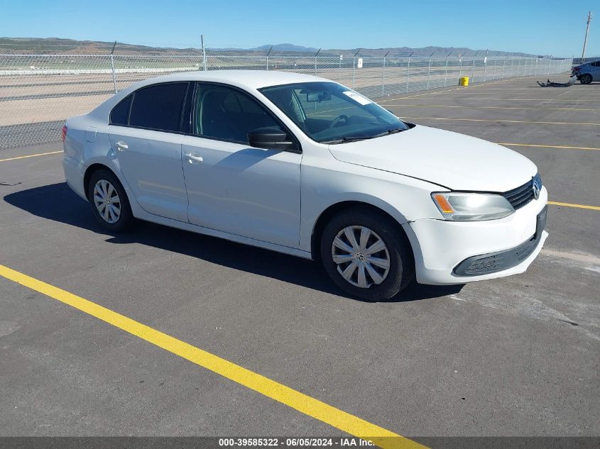 2013 VOLKSWAGEN JETTA 2.0L S