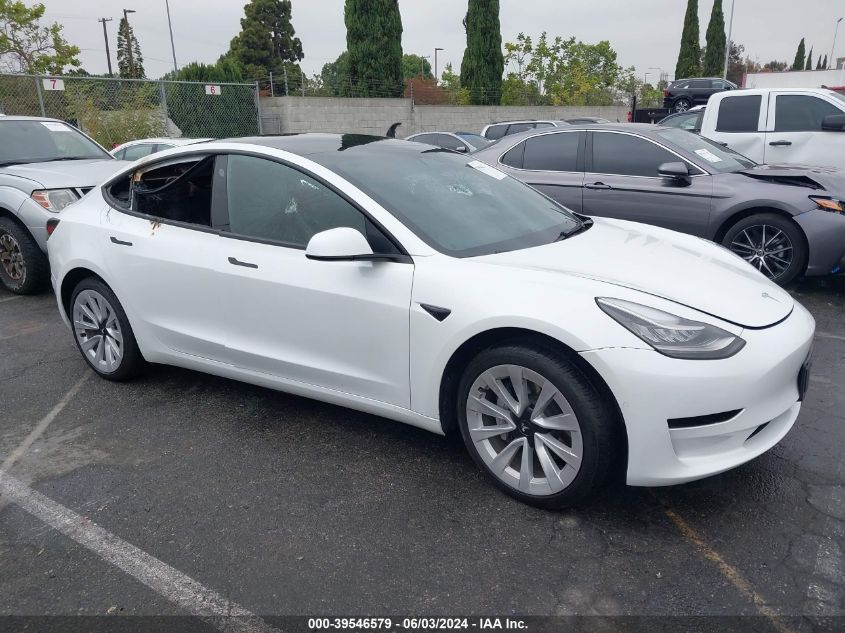 2022 TESLA MODEL 3