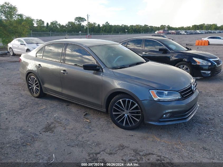 2016 VOLKSWAGEN JETTA 1.8T SPORT