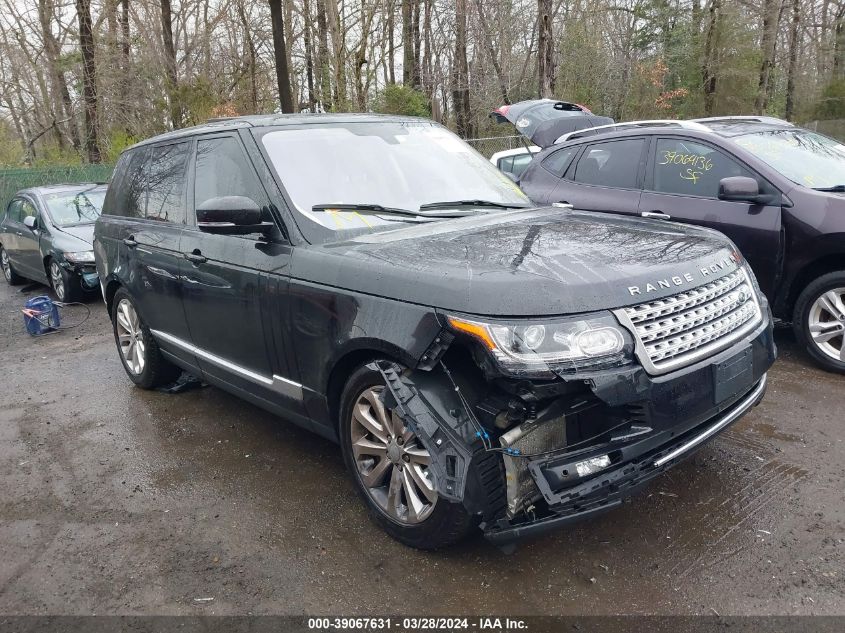 2016 LAND ROVER RANGE ROVER 3.0L V6 SUPERCHARGED HSE