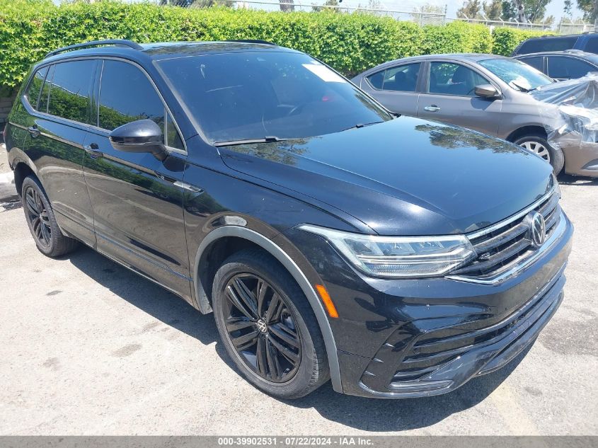 2022 VOLKSWAGEN TIGUAN 2.0T SE R-LINE BLACK