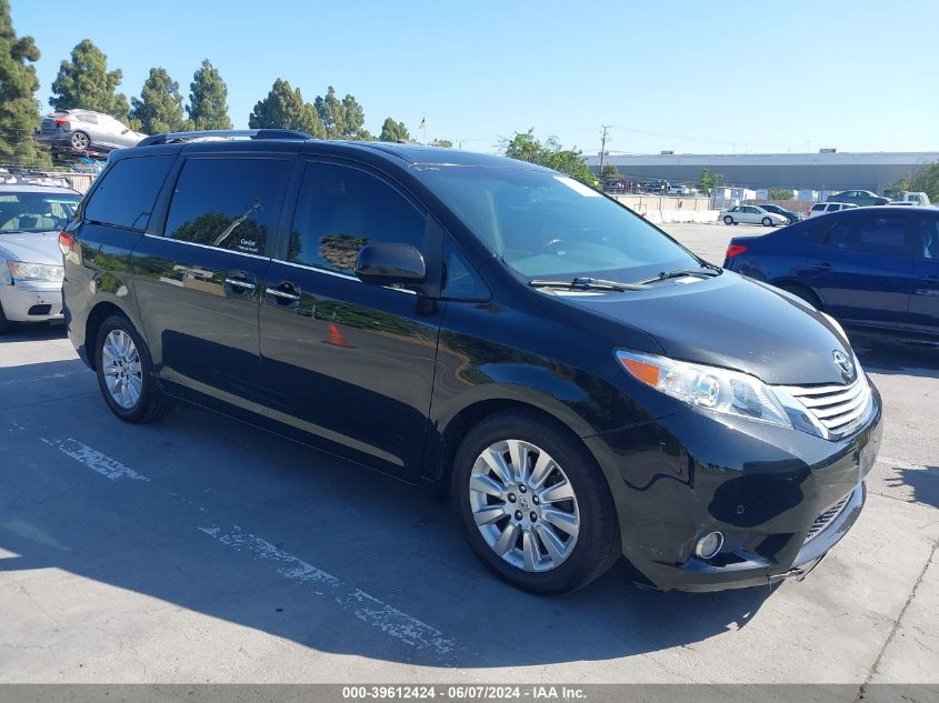 2012 TOYOTA SIENNA LIMITED V6 7 PASSENGER