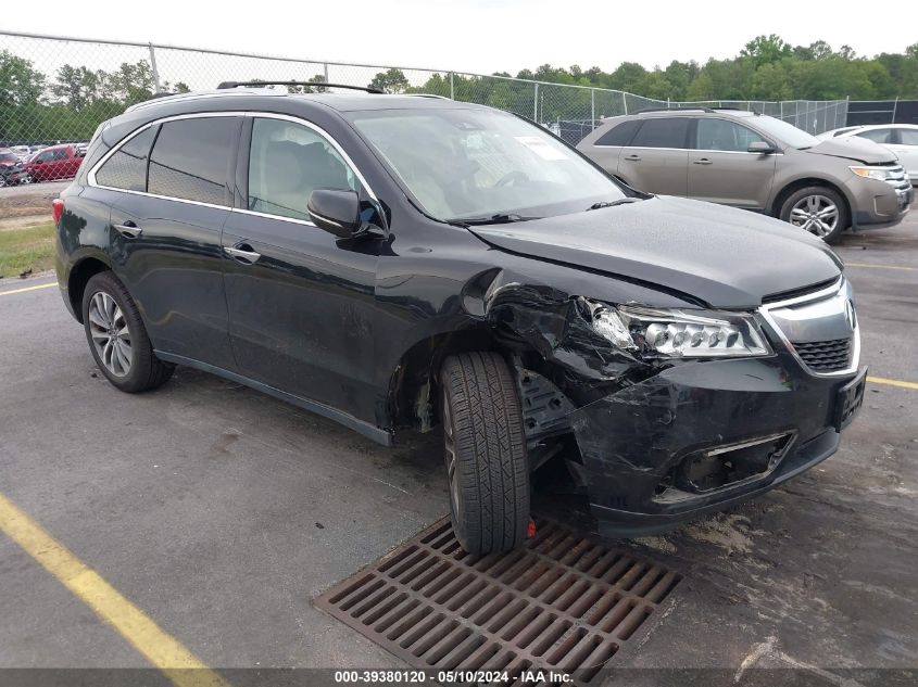 2016 ACURA MDX TECHNOLOGY   ACURAWATCH PLUS PACKAGES/TECHNOLOGY PACKAGE