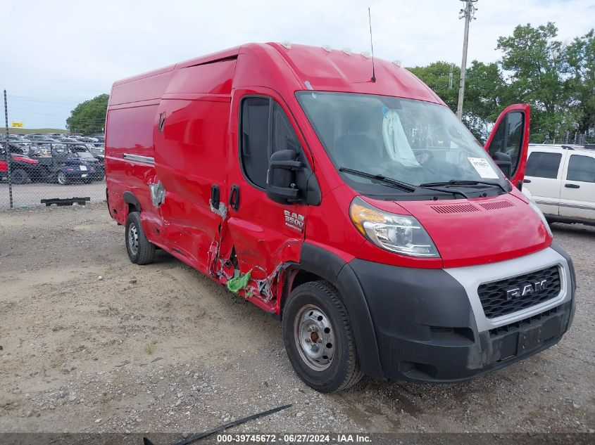 2020 RAM PROMASTER 3500 CARGO VAN HIGH ROOF 159 WB EXT