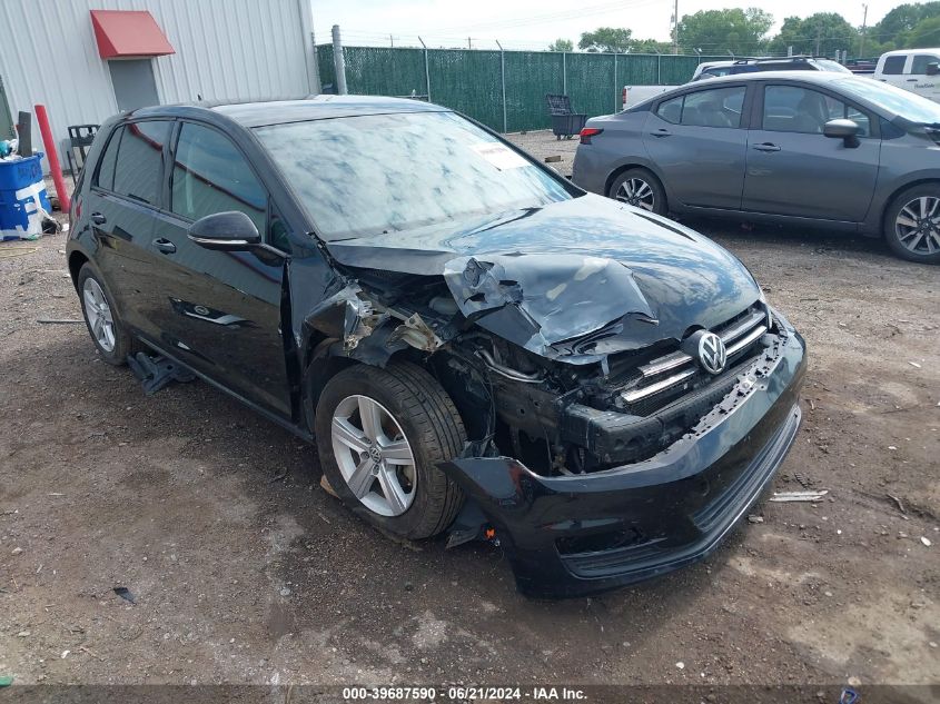 2015 VOLKSWAGEN GOLF TDI S 4-DOOR