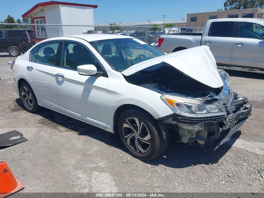 2017 HONDA ACCORD LX