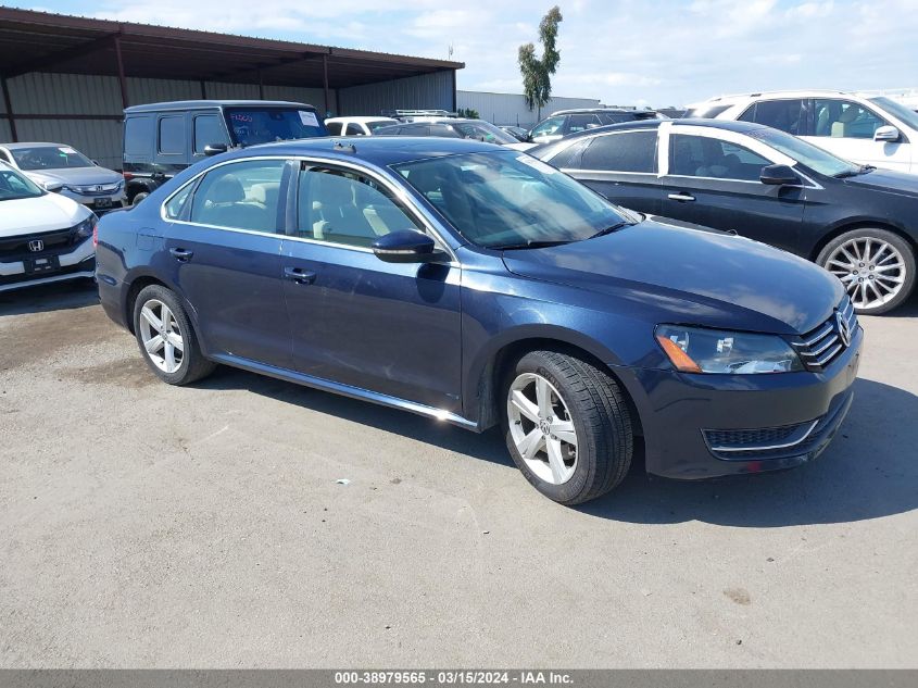 2012 VOLKSWAGEN PASSAT 2.0L TDI SE