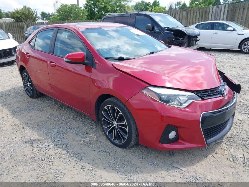 2016 TOYOTA COROLLA S PLUS