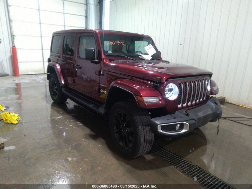 2021 JEEP WRANGLER 4XE UNLIMITED SAHARA 4X4